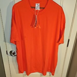 Adidas- NWT! Men's Bold Orange Tee SIZE 2XL